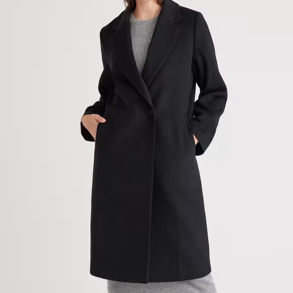 Quince Italian Wool Classic Single Breasted Coat - Picture 1 of 8